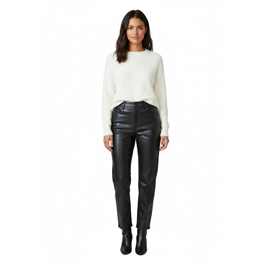 Abercrombie & Fitch Vegan Leather Pants | Ultra High Rise Straight 29/8 NWT